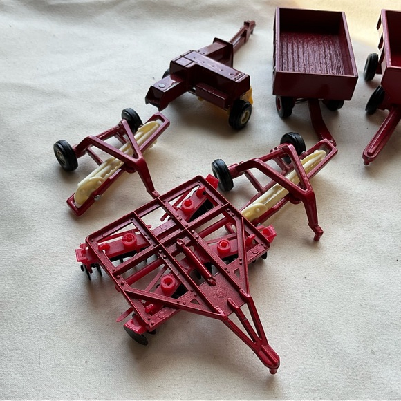 Vintage Assorted Lot of 10 ERTL Red Farm Equipment and Tractors Ford Farmall - Picture 2 of 16